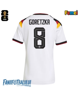 Germania Leon Goretzka #8 Echipament de Fotbal Replică Mondial 2026 Femei Acasa